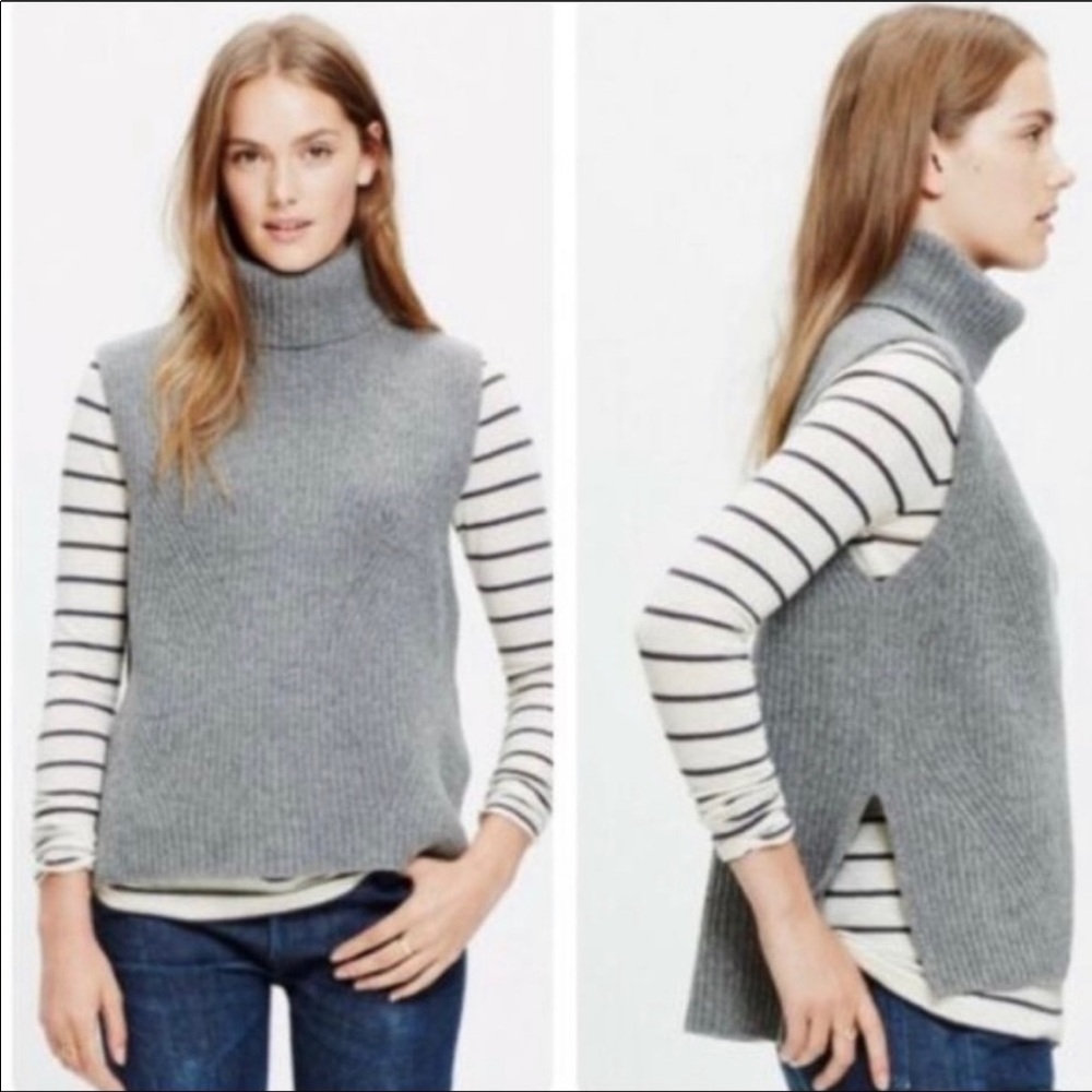 Madewell sleeveless wool turtleneck sweater XS - Picture 3 of 5